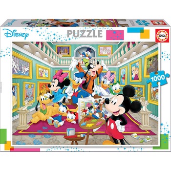 Puzzle Educa, Mickey Art Gallery, 1000 piese Puzzle Educa, Mickey Art Gallery, 1000 piese