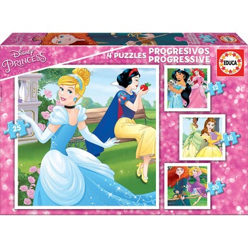 Puzzle Educa, Princesses, 4 in 1, 12/16/20/25 piese