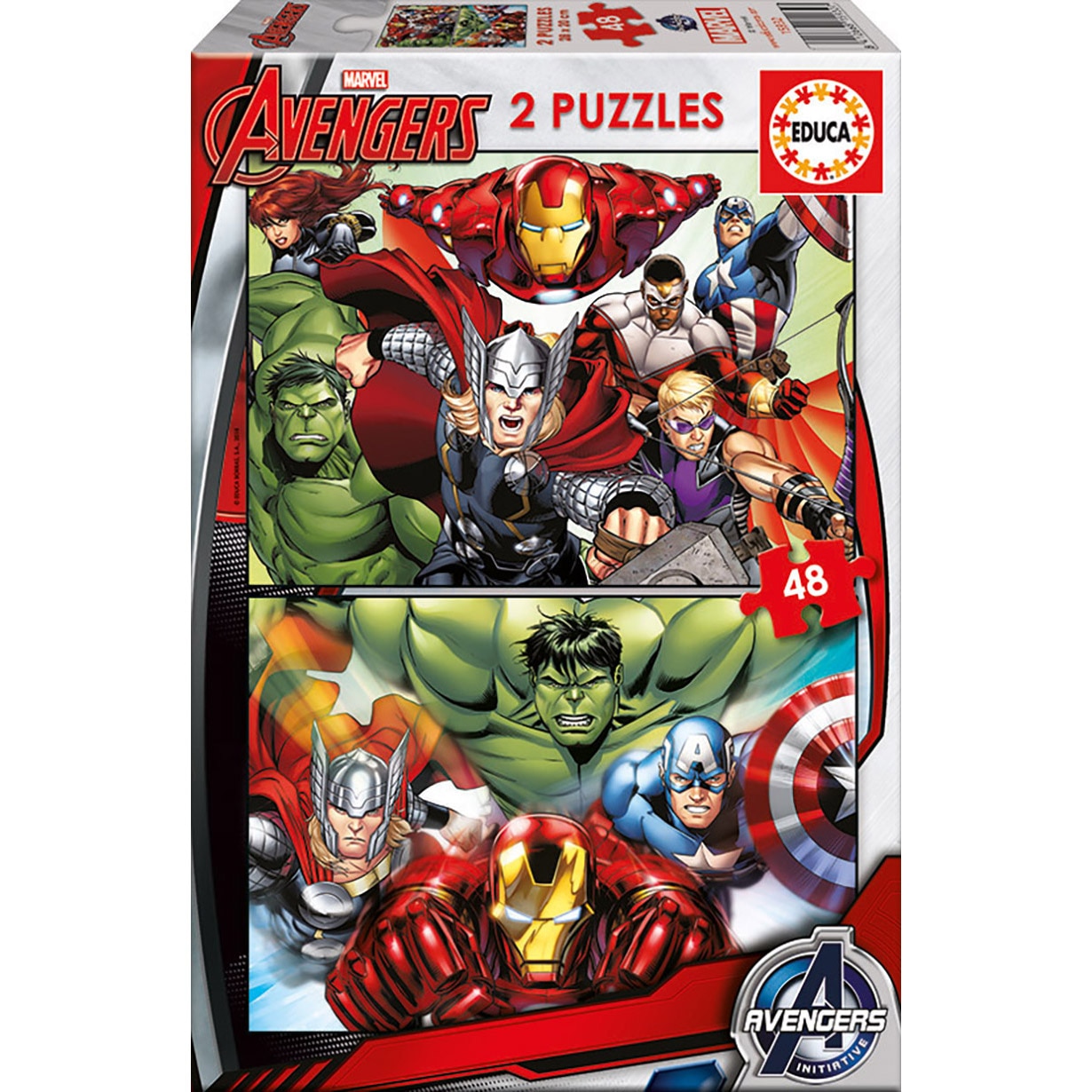 Puzzle Educa, Avengers, 2 in 1, 2x48 piese