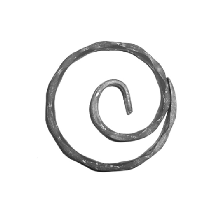 Bélyegzett kovácsoltvas csiga átmérő 120 - Ferrobrand