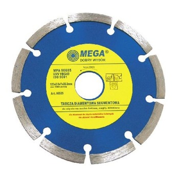 Disc diamantat segmentat Mega, 125 mm Disc diamantat segmentat Mega, 125 mm
