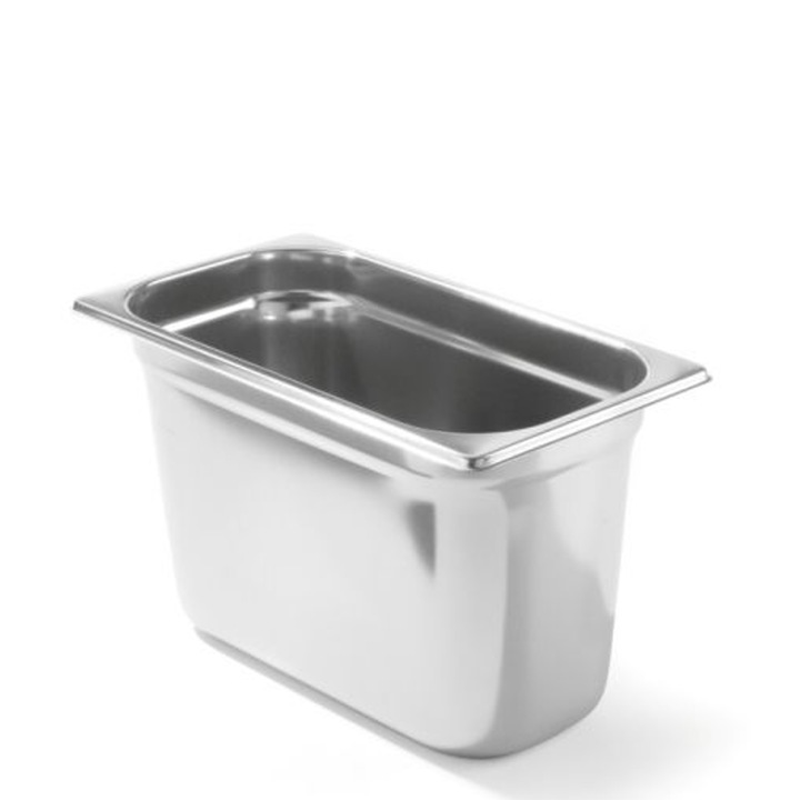 Гастронорм тава GN 1/3, Hendi, неръждаема стомана, 7.8l, 325x176x200mm