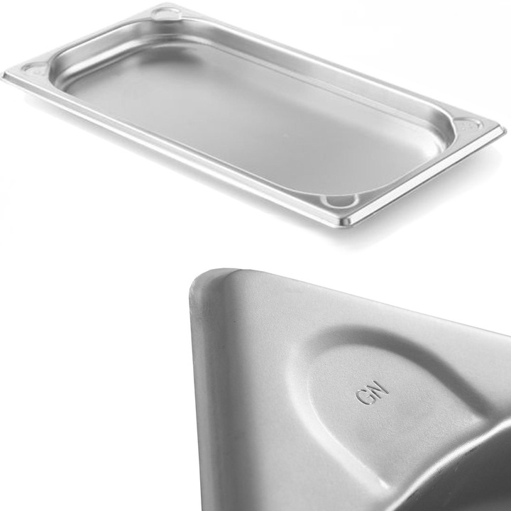 Комплект контейнери GN 1/3 от неръждаема стомана Kitchen Line 0,6L, 325x176x20mm