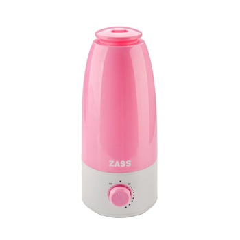 Umidificator cu ultrasunete Zass ZUH 01,culoare roz, Putere 25W, Capacitate rezervor 2,5L, Protectie lipsa apa cu indicator luminos, umidificare: 280 ml/ora Umidificator cu ultrasunete Zass ZUH 01,culoare roz, Putere 25W, Capacitate rezervor 2,5L, Protectie lipsa apa cu indicator luminos, umidificare: 280 ml/ora