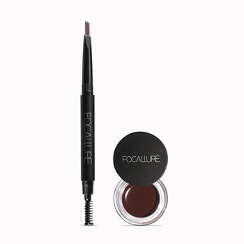 Kit sprancene Focallure : creion sprancene + gel sprancene + pensula Kit sprancene Focallure : creion sprancene + gel sprancene + pensula