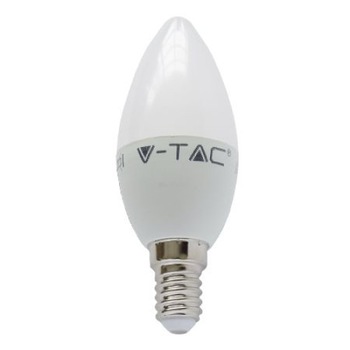 Bec led E14 3W 6000K alb rece, tip lumanare V-TAC, SKU-7198 Bec led E14 3W 6000K alb rece, tip lumanare V-TAC, SKU-7198