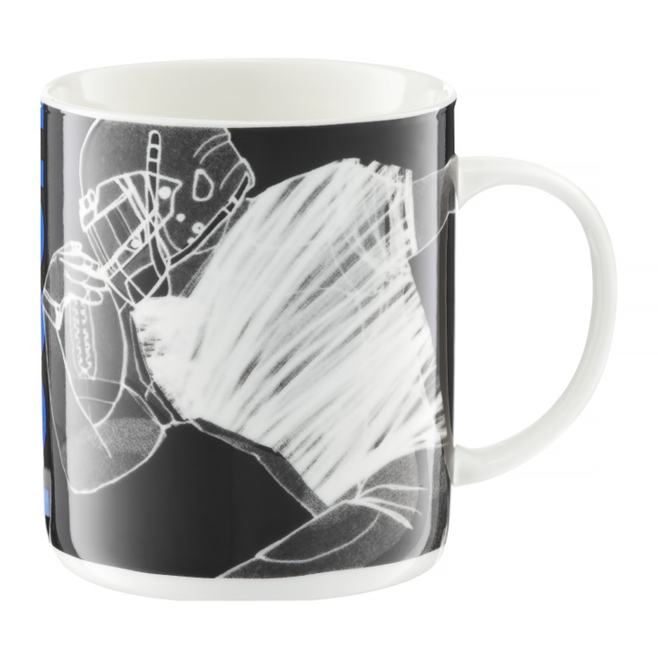 Cana portelan 460ml, mesaj Calm, AMBITION Energy