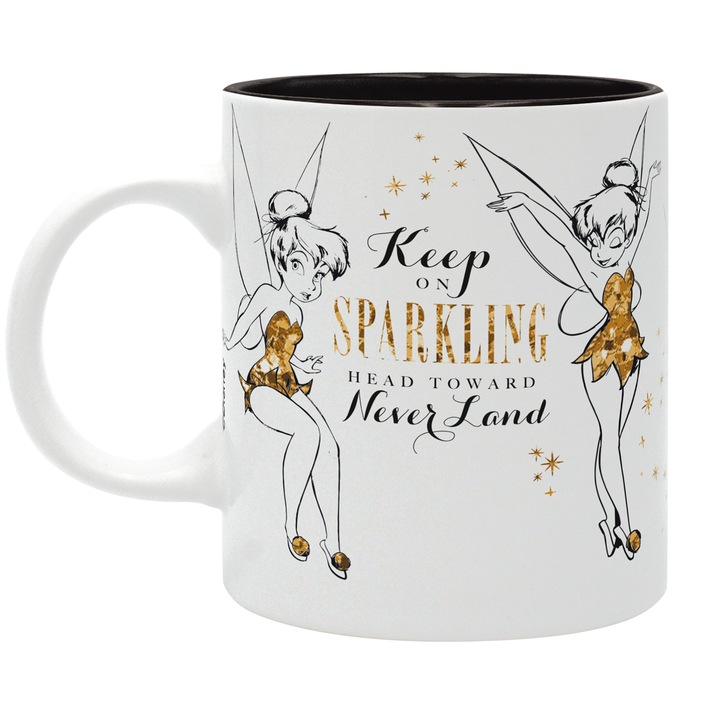 Cana ABYstyle, Disney Tinkerbell, Ceramica, 320 ml, Alb