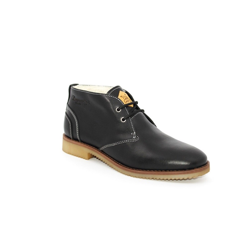 Ghete barbati Lagarto din piele naturala -3014/19, Negru