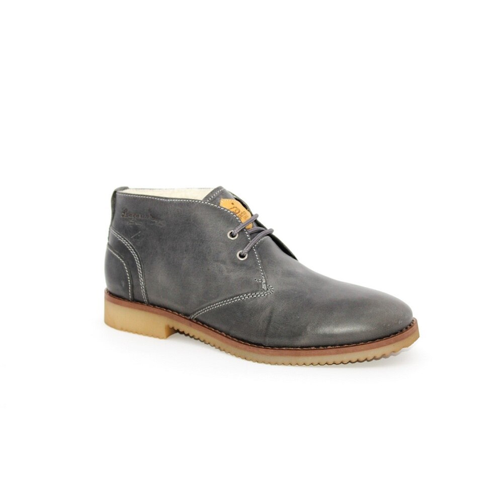 Ghete barbati Lagarto din piele naturala -3014/19, Gri