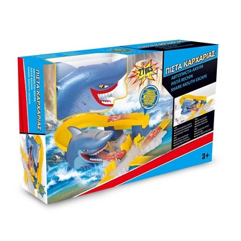 Pista cu sunet pentru copii cu rechin + 1 masina , ATS , + 3 ani , Fara telecomanda Pista cu sunet pentru copii cu rechin + 1 masina , ATS , + 3 ani , Fara telecomanda