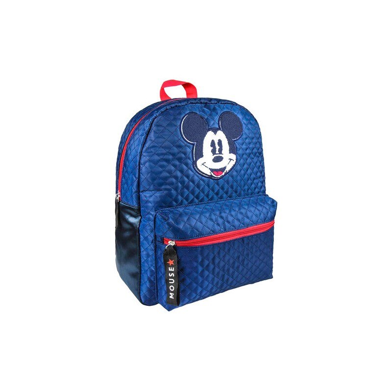 Ghiozdan pentru scoala, Mickey Mouse, Adaptabil la troler, Albastru, 40 cm