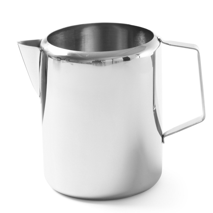 Ulcior pentru lapte/ceai/cafea, Hendi, Inox, 0.35l, Argintiu