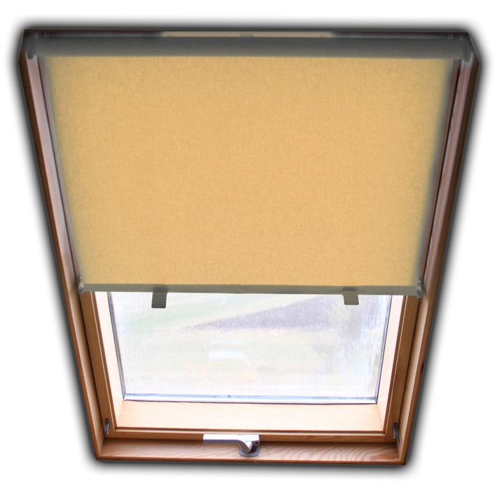 Rulou mansarda, Lexundros, Silver Blackout, Crem 3-53, 64.5 cm x 140 cm