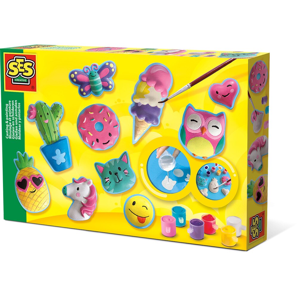 Set pictura, creaza si picteaza figurine vesele, Ses Creative