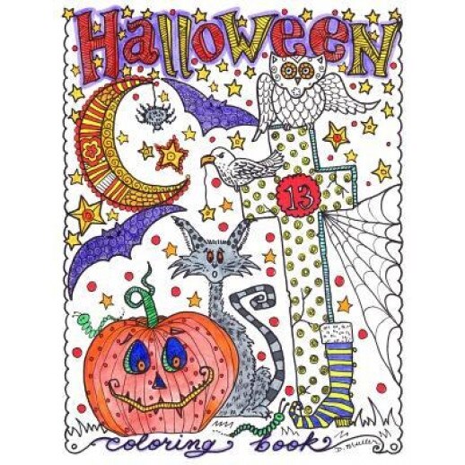 Halloween Coloring Book: Halloween Coloring Book, Deborah Muller (Author)