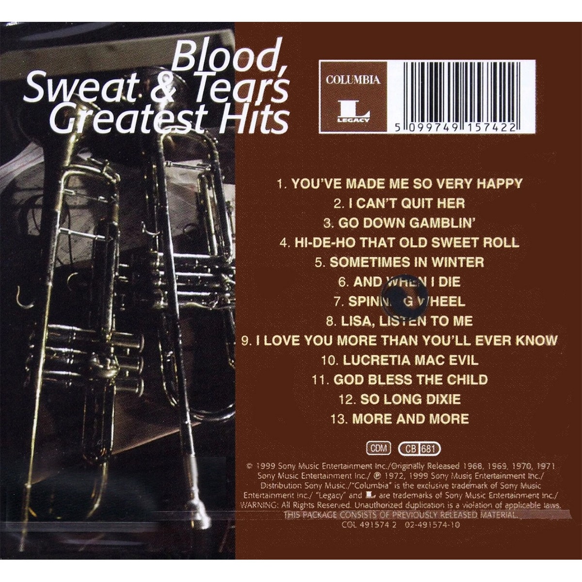 Blood Sweat Tears Greatest Hits Cd Emag Ro