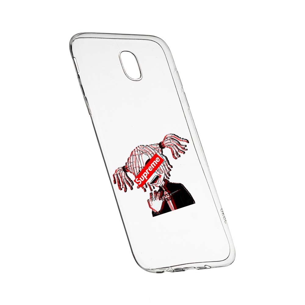 Husa de protectie Supreme, Pink Girl pentru Samsung Galaxy J7 2017, rezistenta la uzura, anti-alunecare, din silicon Premium, 269