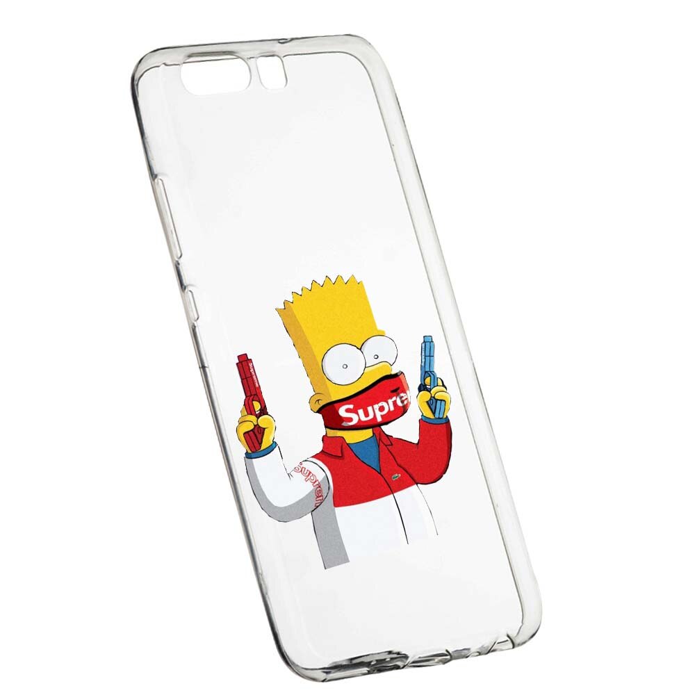 Husa de protectie Supreme, The Simpsons pentru Huawei Y6 2018, rezistenta la uzura, anti-alunecare, din silicon Premium, 270