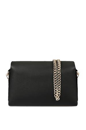 Beverly Hills Polo Club, Geanta crossbody de piele ecologica, Negru