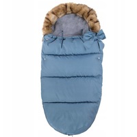 Sac iarna carucior cu blanita detasabila Mevis Delux Albastru