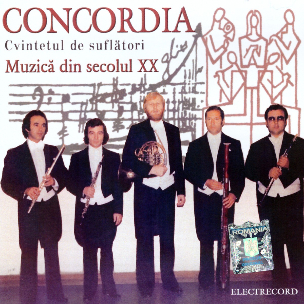 Cvintetul de suflatori Concordia - Muzica din sec. XX - CD