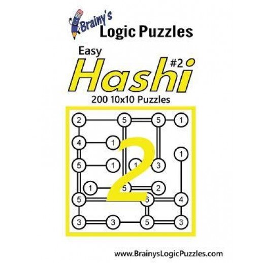 Brainy's Logic Puzzles Easy Hashi #2: 200 10x10 Puzzles, Brainy's Logic Puzzles (Author)