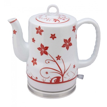 Fierbator electric ceramica , Hyundai HY KEC 937, 1630 W, 1.2 l, Alb Fierbator electric ceramica , Hyundai HY KEC 937, 1630 W, 1.2 l, Alb