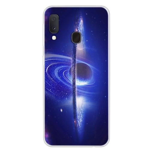 Carcasa Husa Samsung Galaxy A20e model Stellar Stream, Antisoc + Folie sticla securizata Samsung Galaxy A20e Full 3D Tempered Glass Viceversa