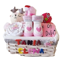 Cos Personalizat Bebeluse + Cadou Festiv, 11 Piese