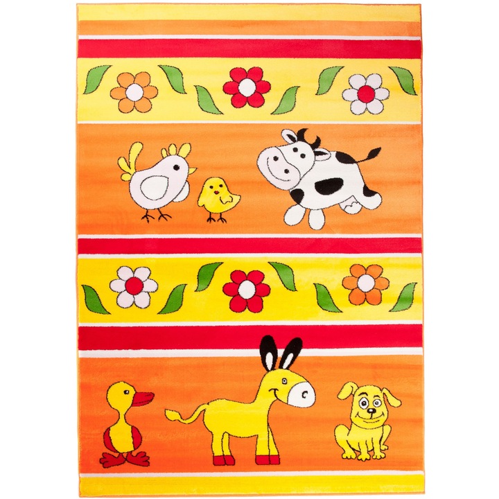 Covor Kinder New For Kids Chemex C798B CFV orange 80x150