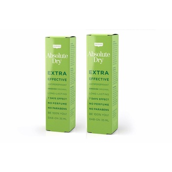 Set 2 Antiperspirante Absolute Dry, Dermix, 7 days effect, 35 ml + 35 ml Set 2 Antiperspirante Absolute Dry, Dermix, 7 days effect, 35 ml + 35 ml