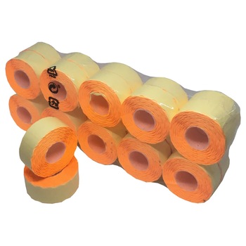 Set 20 Role Etichete Pret Portocalii 26x16 mm, 1000 Etichete/Rola Set 20 Role Etichete Pret Portocalii 26x16 mm, 1000 Etichete/Rola
