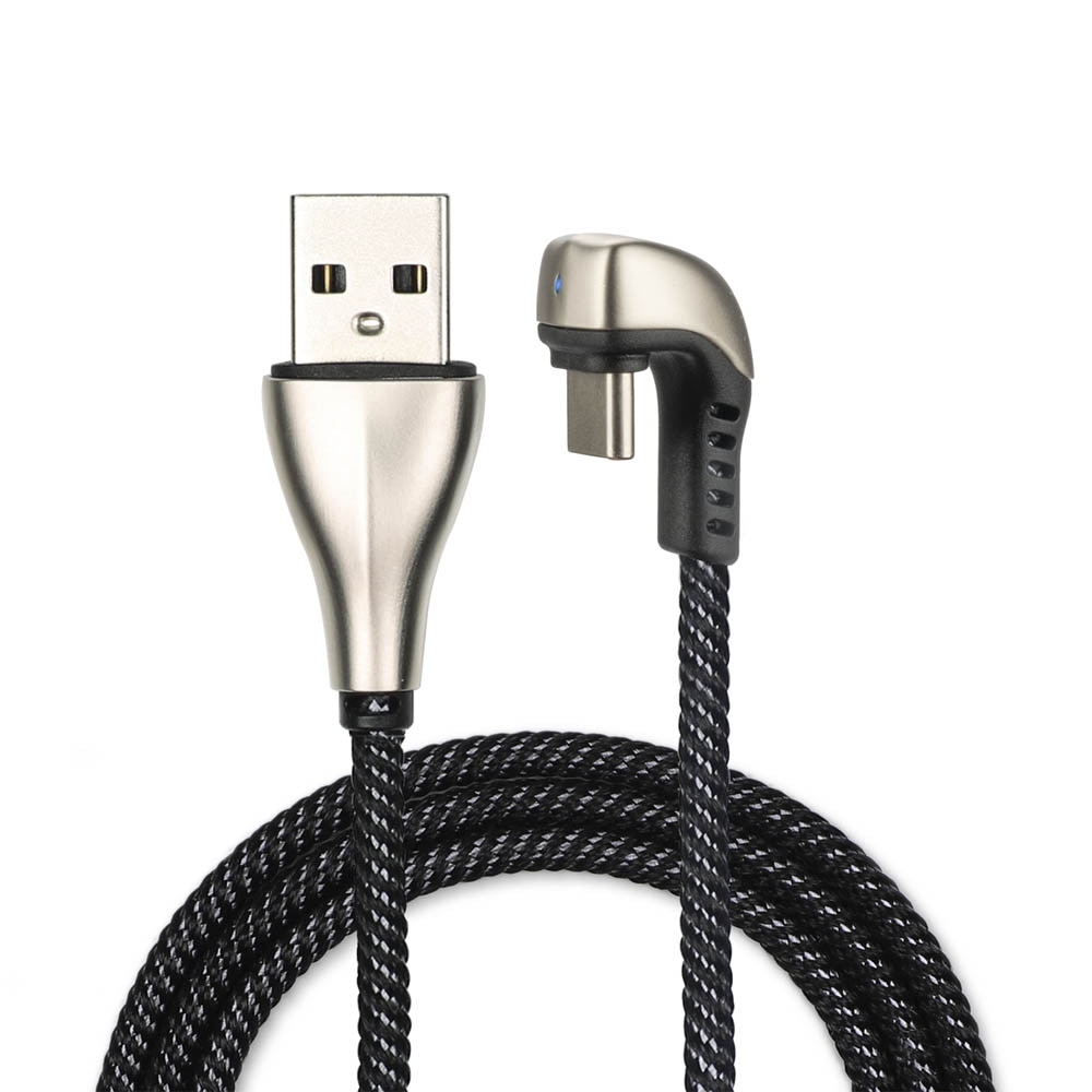 Cablu USB-C mobil cu USB-C standard 4smarts GameCord, 100 cm, negru