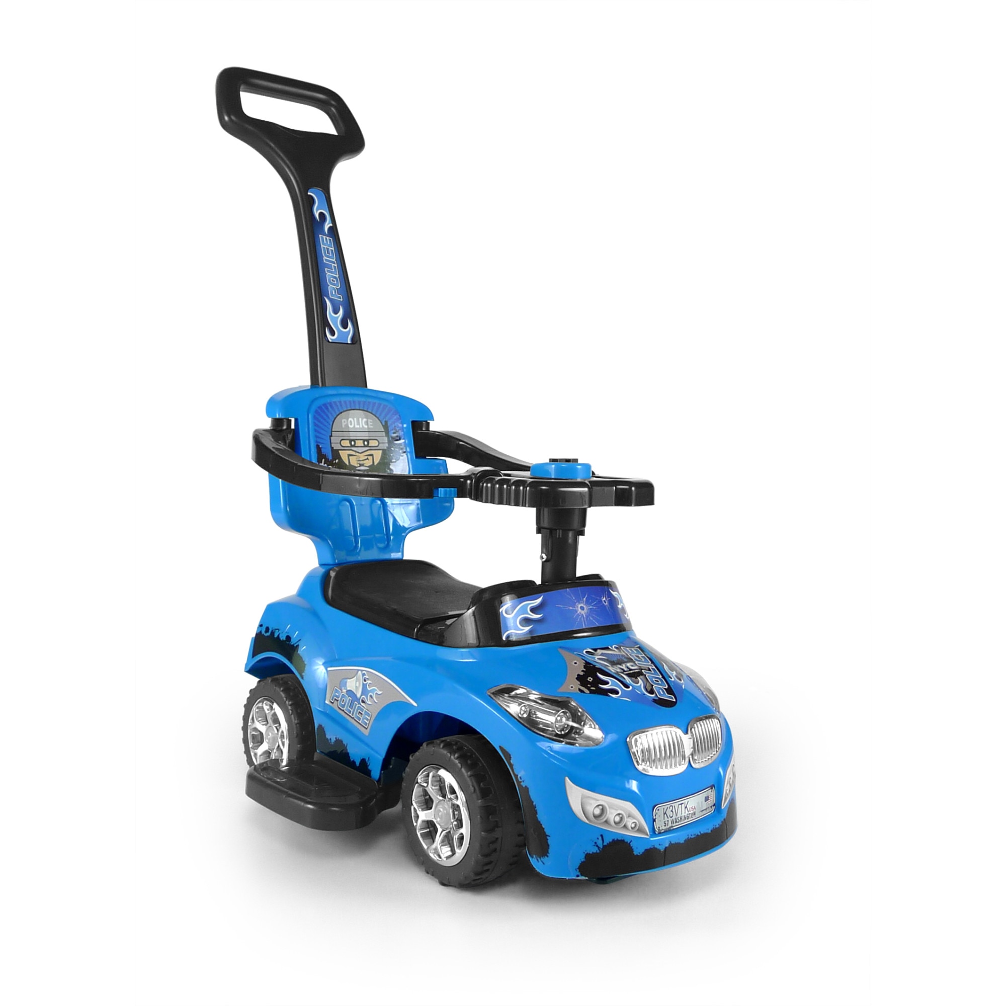 Masinuta copii 3 in 1, Milly Mally, Happy blue