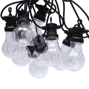 Ghirlanda luminoasa 5 m cu 10 becuri A60 si 50 LEDuri de exterior Ghirlanda luminoasa 5 m cu 10 becuri A60 si 50 LEDuri de exterior