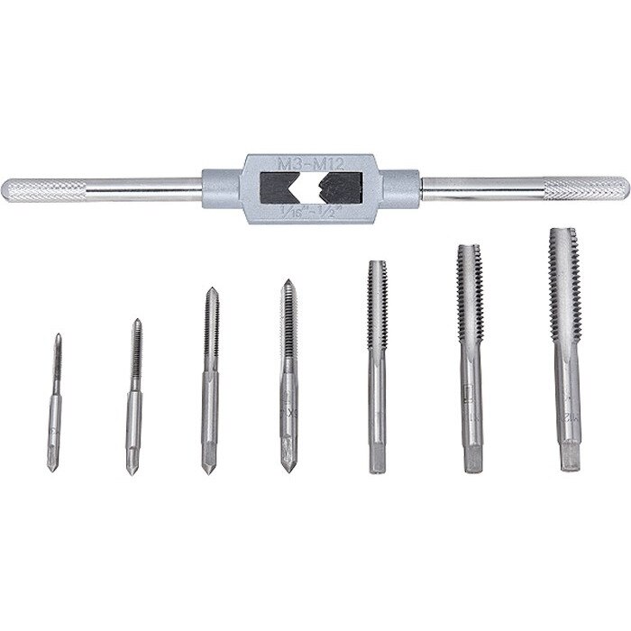 Set tarozi de mana cu suport, 8 piese, M3-M12, SibrTech