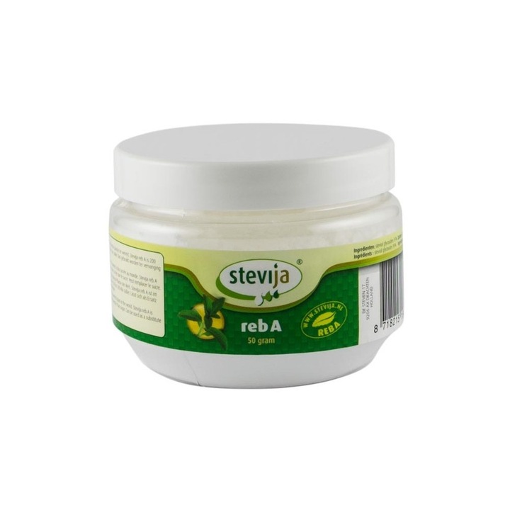Stevija Reb A Indulcitor pudra din stevie, foarte concentrat, 50g