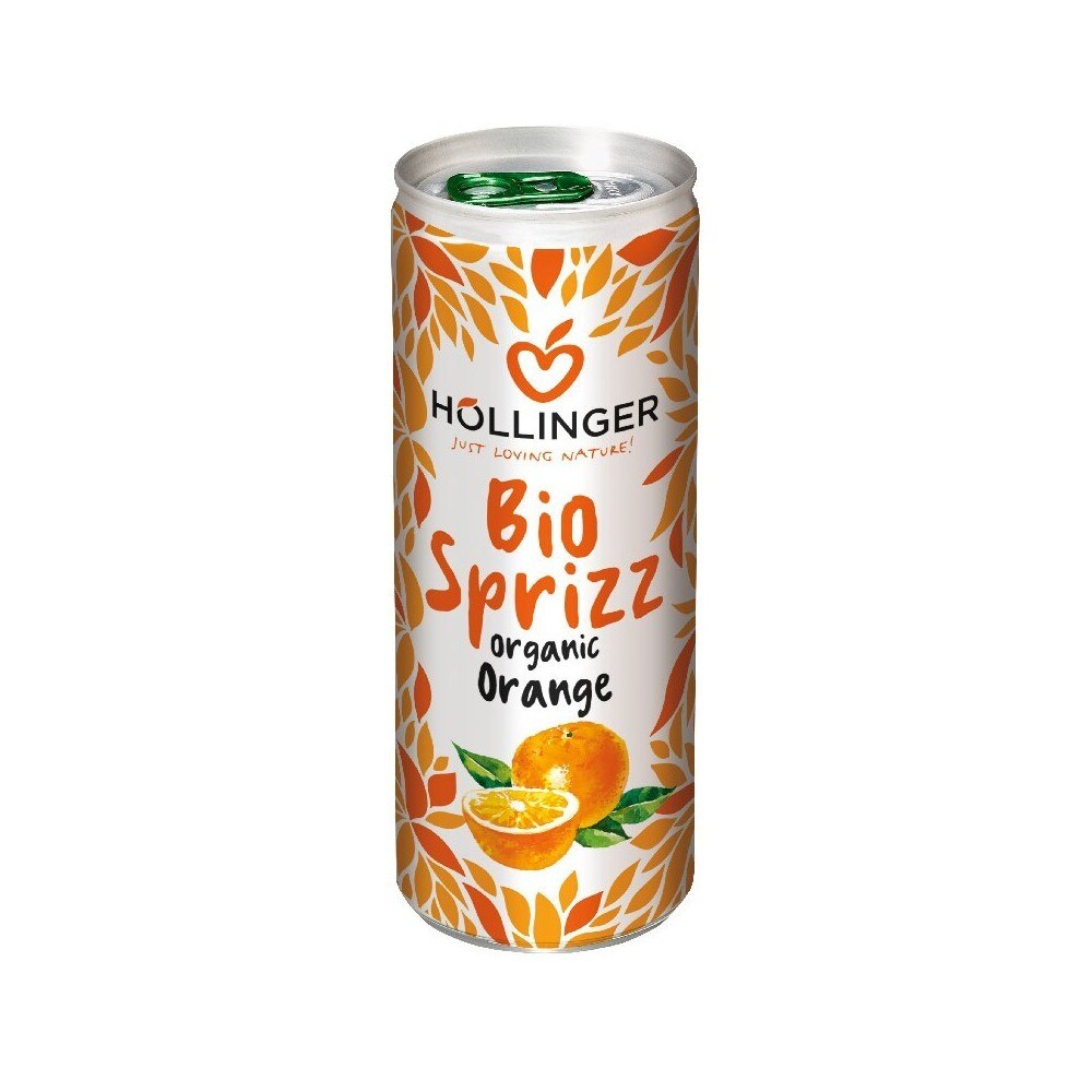 Suc De Portocale Bio Hollinger 250 Ml, Carbogazos