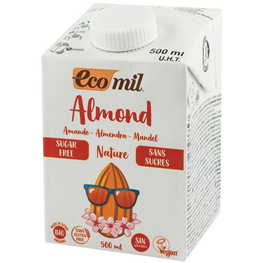 Bautura Bio, Natur De Migdale, Fara Zahar, Ecomil 500 Ml