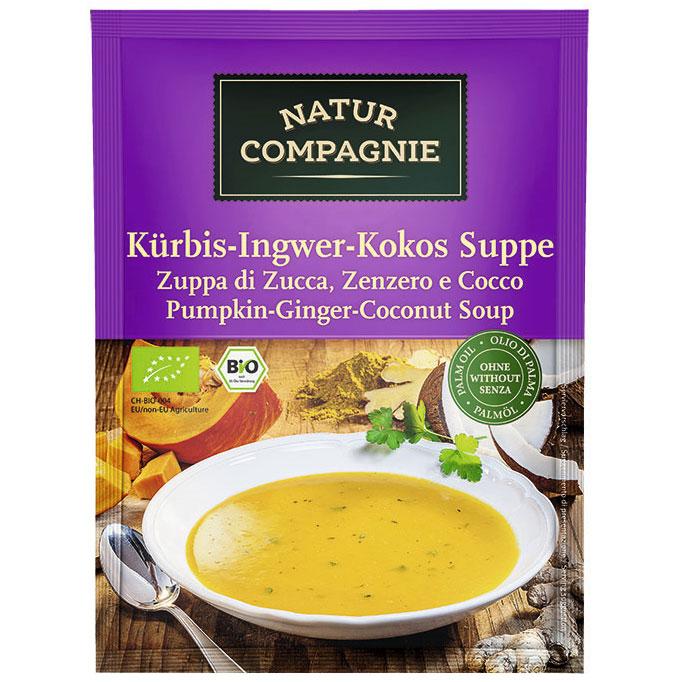 Supa cu dovleac, nuca de cocos si ghimbir ECO 40 g - Natur Compagnie
