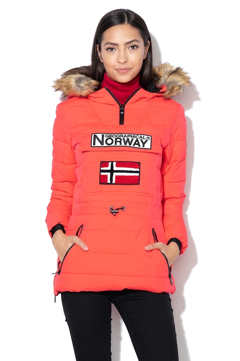Geographical Norway, Зимно яке Belinda с отделящ се еко пух, Неоново розово