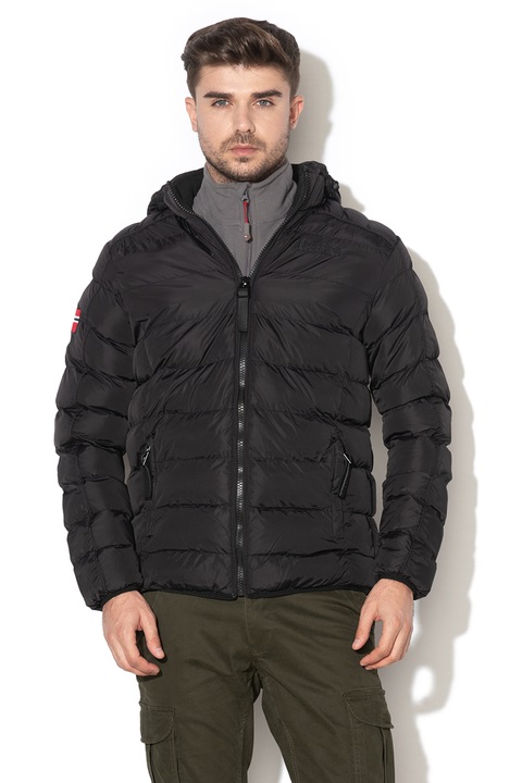 Geographical Norway, Geaca cu gluga detasabila Bombe, Negru