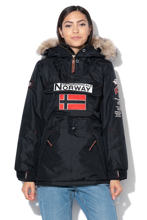 Geographical Norway, Леко подплатено яке Boomera без закопчаване, Червен/Черен