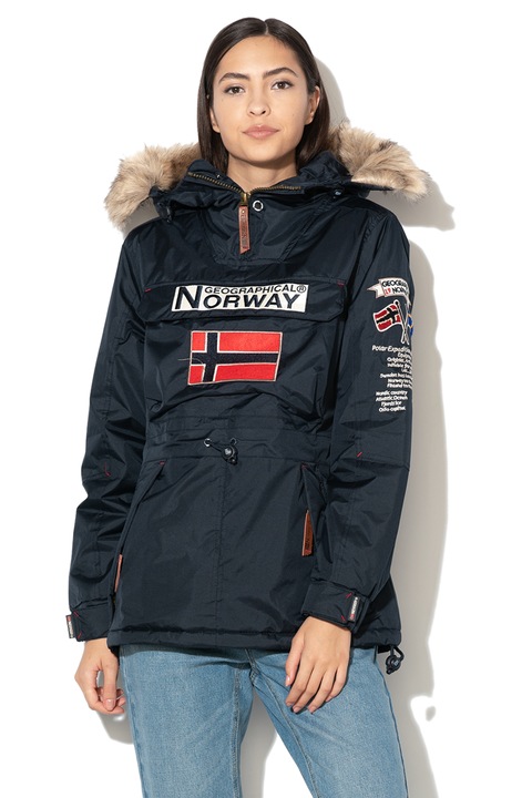 Geographical Norway, Geaca fara inchidere, cu vatelina subtire Boomera, Bleumarin