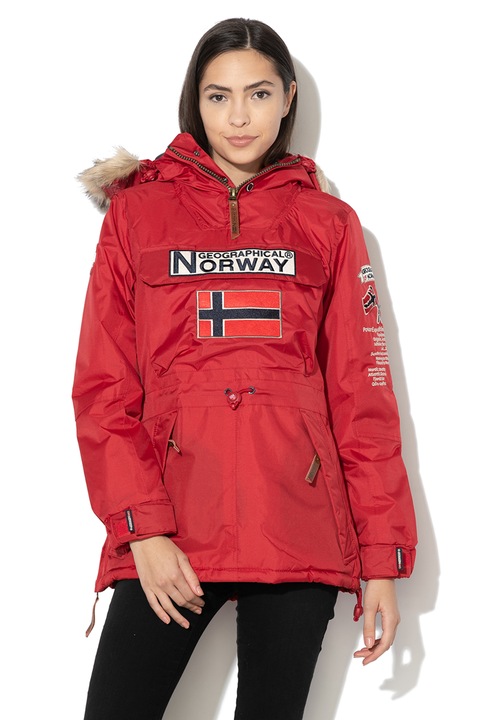 Geographical Norway, Geaca fara inchidere, cu vatelina subtire Boomera, Rosu