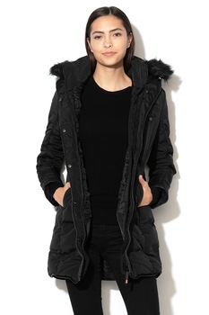 Geographical Norway, Geaca cu vatelina si gluga Diaz, Negru Geographical Norway, Geaca cu vatelina si gluga Diaz, Negru