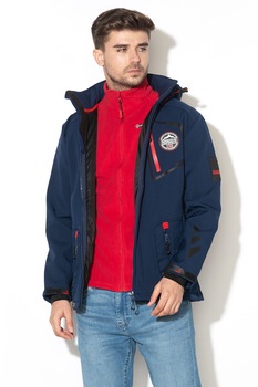 Geographical Norway, Jacheta cu gluga detasabila Tacebook, Albastru marin, L Geographical Norway, Jacheta cu gluga detasabila Tacebook, Albastru marin, L