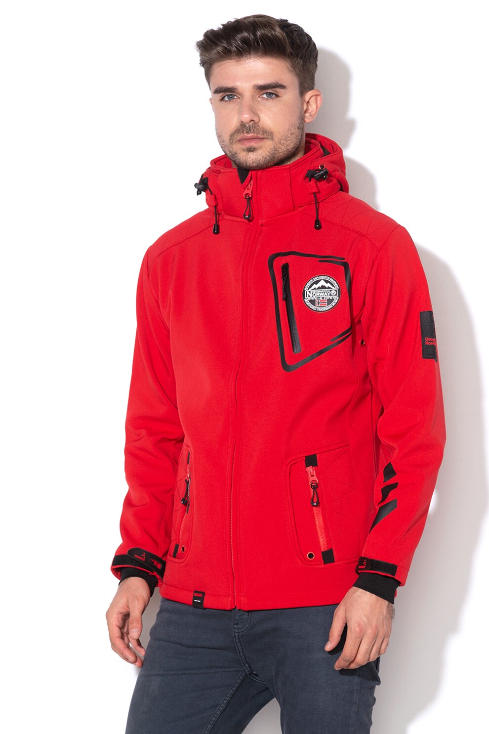 Geographical Norway, Jacheta cu gluga detasabila Tacebook, Albastru marin