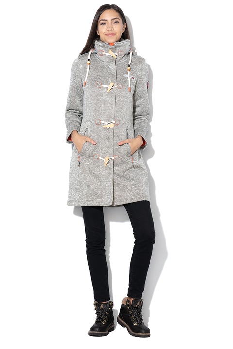 Geographical Norway, Tantastique polárbélésű kabát, Melange szürke